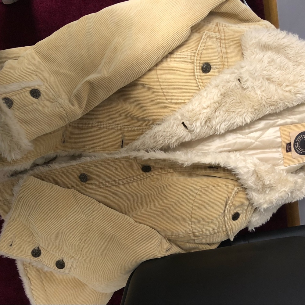 Sherpa tan corduroy jacket